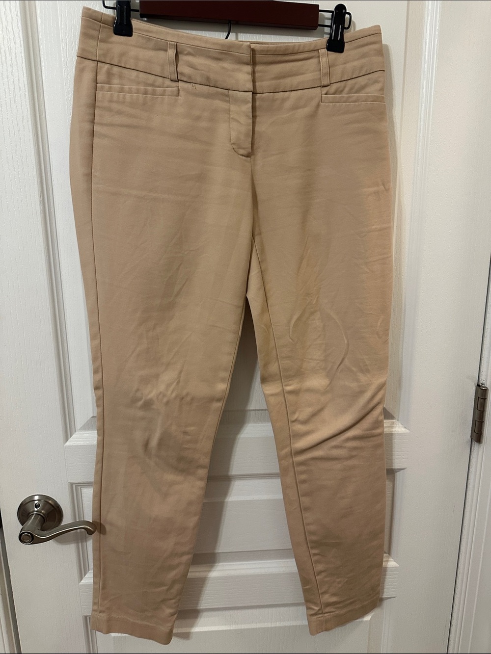 Dalia Collection Tailored Beige Trousers